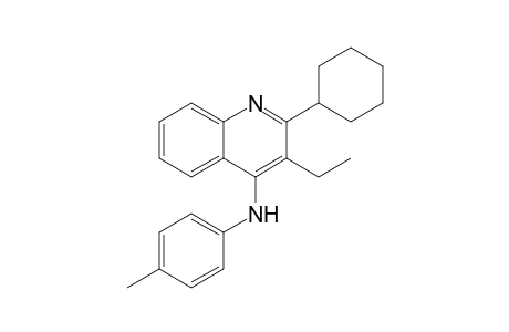 (2-cyclohexyl-3-ethyl-4-quinolyl)-(p-tolyl)amine