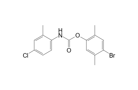 4-chloro-2-methylcarbanilic acid, 4-bromo-2,5-xylyl ester