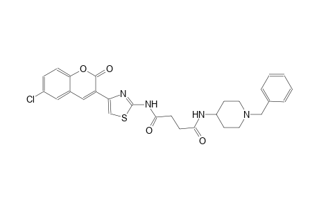 butanediamide, N~1~-[4-(6-chloro-2-oxo-2H-1-benzopyran-3-yl)-2-thiazolyl]-N~4~-[1-(phenylmethyl)-4-piperidinyl]-