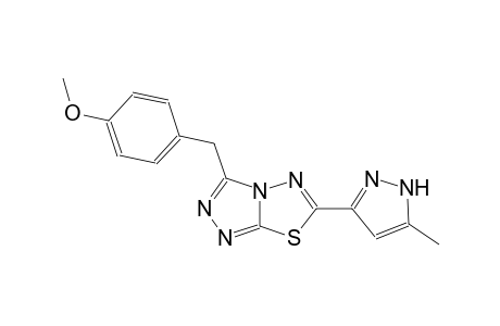 [1,2,4]triazolo[3,4-b][1,3,4]thiadiazole, 3-[(4-methoxyphenyl)methyl]-6-(5-methyl-1H-pyrazol-3-yl)-