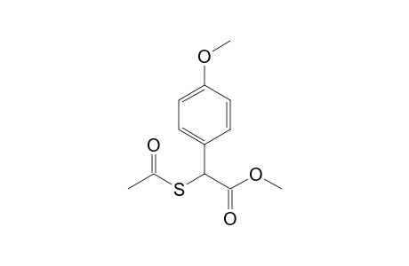 2-(acetylthio)-2-(4-methoxyphenyl)acetic acid methyl ester