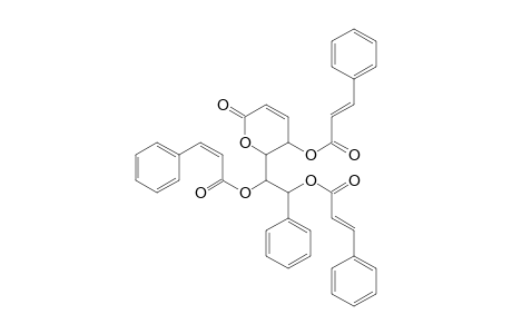 5-[Cinnamoyloxy]-6-[2'-phenyl-1',2'-bis(cinnamoyloxy)ethyl]-5,6-dihydropyran-2(2H)-one