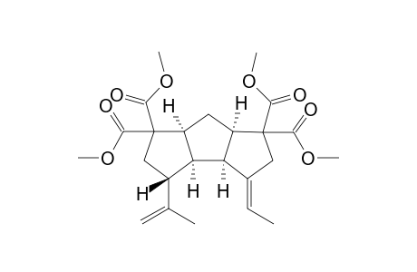 Tetramethyl 6-ethylidene-9-(prop-1-en-2-yl)tricyclo[6.3.0.0(3,7)undecane-4,4.11.11-tetracarboxylate
