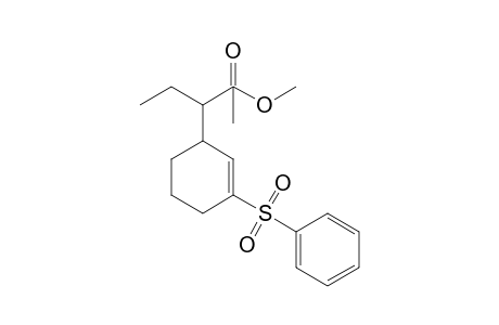 Ethyl[3-(phenylsulfonyl)-2-cyclohexenyl]-(1,1-dimethyl)acetate