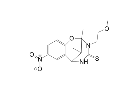 10-(2-methoxyethyl)-9,13-dimethyl-4-nitro-8-oxa-10,12-diazatricyclo[7.3.1.0²,⁷]trideca-2,4,6-triene-11-thione