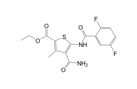 ethyl 4-(aminocarbonyl)-5-[(2,5-difluorobenzoyl)amino]-3-methyl-2-thiophenecarboxylate