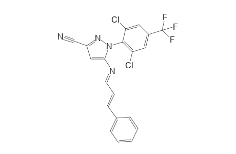 1-(2,6-Dichloro-4-(trifluoromethyl)phenyl)-5-((E)-((E)-3-phenylallylidene)amino)-1H-pyrazole-3-carbonitrile