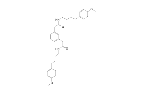 N,N'-Bis-4-(4-methoxyphenyl)butyl-m-phenylene-diacetamide