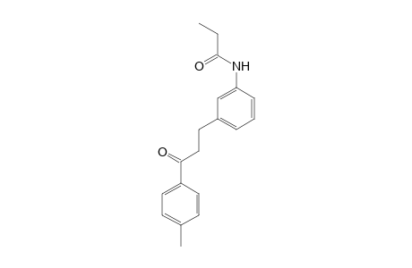 Propanamide, N-[3-[3-(4-methylphenyl)-3-oxopropyl]phenyl]-