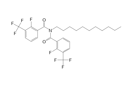 Benzamide, 3-trifluoromethyl-2-fluoro-N-(3-trifluoromethyl-2-fluorobenzoyl)-N-undecyl-