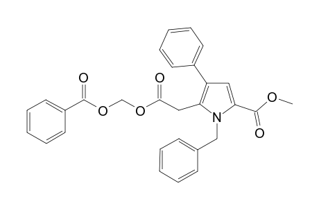 Methyl 1(N)-benzyl-3-phenyl-2-[((benzoyloxy)methoxycarbonyl)methyl]-pyrrole-5-carboxylate