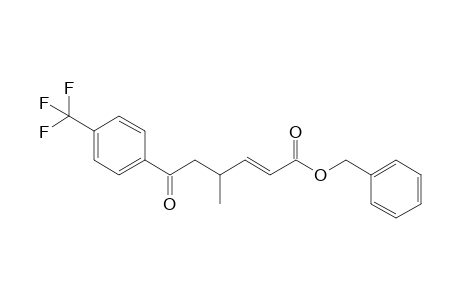 (E)-4-methyl-6-oxo-6-[4-(trifluoromethyl)phenyl]-2-hexenoic acid (phenylmethyl) ester