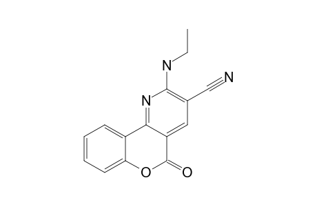 2-ethylamino-5-keto-chromeno[3,4-e]pyridine-3-carbonitrile