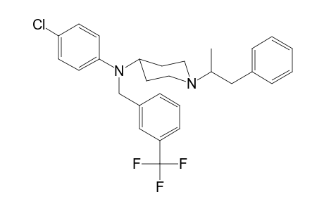 N-4-Chlorophenyl-N-3-trifluoromethylbenzyl-1-(1-phenylpropan-2-yl)piperidin-4-amine