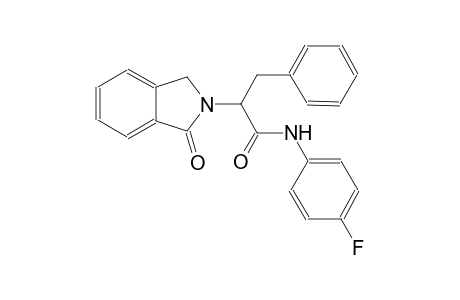 N-(4-fluorophenyl)-2-(1-oxo-1,3-dihydro-2H-isoindol-2-yl)-3-phenylpropanamide