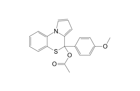 (+-)-4-Acetoxy-4-(p-methoxyphenyl)-4H-pyrrolo[2,1-c][1,4]benzothiazine