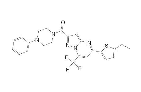 5-(5-ethyl-2-thienyl)-2-[(4-phenyl-1-piperazinyl)carbonyl]-7-(trifluoromethyl)pyrazolo[1,5-a]pyrimidine