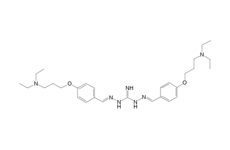 (2E)-2-(4-[3-(Diethylamino)propoxy]benzylidene)-N'-((E)-(4-[3-(diethylamino)propoxy]phenyl)methylidene)hydrazinecarboximidohydrazide