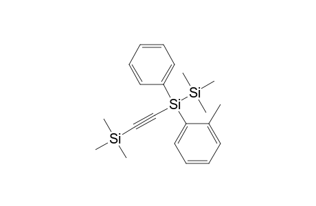 (2,2,2-trimethyl-1-phenyl-1-(ortho-tolyl)disilanyl)(trimethylsilyl)acetylene