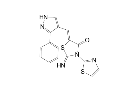 2'-Imino-5'-(3-phenyl-1H-pyrazol-4-ylmethylene)-[2,3']bithiazolyl-4'-one