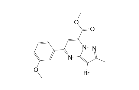 pyrazolo[1,5-a]pyrimidine-7-carboxylic acid, 3-bromo-5-(3-methoxyphenyl)-2-methyl-, methyl ester