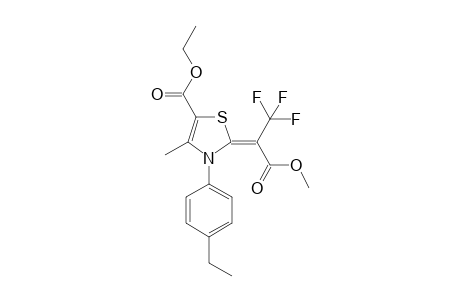 (2Z)-2-(1-carbomethoxy-2,2,2-trifluoro-ethylidene)-3-(4-ethylphenyl)-4-methyl-4-thiazoline-5-carboxylic acid ethyl ester
