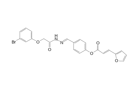 3-Furan-2-yl-acrylic acid 4-[[2-(3-bromo-phenoxy)-acetyl]-hydrazonomethyl]-phenyl ester