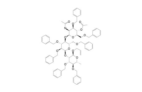 ALLYL-O-[2-ACETAMIDO-4-O-ACETYL-3,6-DI-O-BENZYL-2-DEOXY-BETA-D-MANNOPYRANOSYL)-(1->4)-O-(2,3,6-TRI-O-BENZYL-ALPHA-D-GLUCOPYRANOSYL]-(1->2)-3,4-DI-