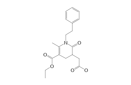5-CARBOXYMETHYL-2-METHYL-6-METHYL-1-PHENYLETHYL-1,4,5,6-TETRAHYDROPYRIDINE-3-CARBOXYLIC-ACID-ETHYLESTER