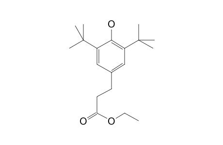 Benzenepropanoic acid, 3,5-bis(1,1-dimethylethyl)-4-hydroxy-, ethyl ester