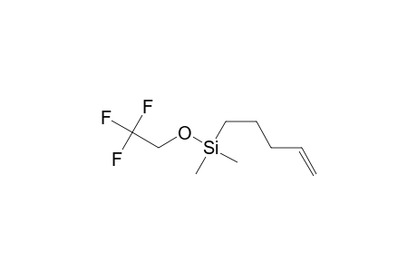 Dimethyl(2,2,2-trifluoroethoxy)(4-pentenyl)silane