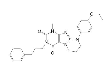 9-(4-ethoxyphenyl)-1-methyl-3-(3-phenylpropyl)-6,7,8,9-tetrahydropyrimido[2,1-f]purine-2,4(1H,3H)-dione