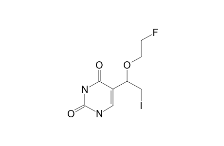 5-[1-(2-fluoroethoxy)-2-iodo-ethyl]uracil