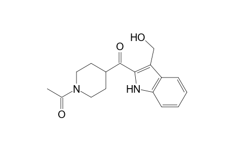 1-[4-(3-methylol-1H-indole-2-carbonyl)piperidino]ethanone