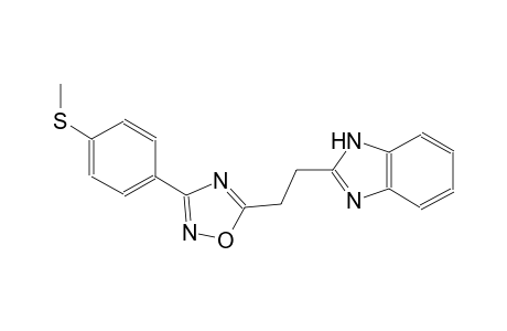 1H-benzimidazole, 2-[2-[3-[4-(methylthio)phenyl]-1,2,4-oxadiazol-5-yl]ethyl]-