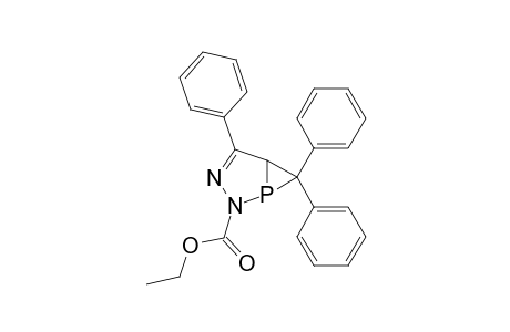 2-(Ethoxycarbonyl)-4,6,6-triphenyl-2,3-diaza-1-phospha-bicyclo[3.1.0]hex-3-ene