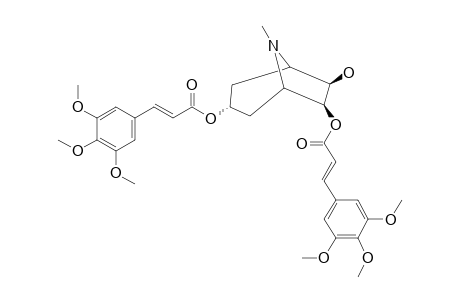 PERVILLEINE-D;3-ALPHA,6-BETA-DI-[(E)-(3,4,5-TRIMETHOXYCINNAMOYLOXY)]-7-BETA-HYDROXYTROPANE