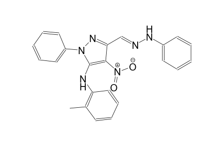 4-nitro-1-phenyl-5-(2-toluidino)-1H-pyrazole-3-carbaldehydephenylhydrazone