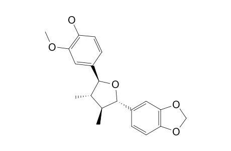 TALAUMIDIN;(2S,3S,4S,5S)-3,4-DIMETHYL-2-(3-METHOXY-4-HYDROXYPHENYL)-5-(3,4-METHYLENEDIOXYPHENYL)-TETRAHYDROFURAN