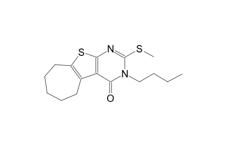 3-butyl-2-(methylsulfanyl)-3,5,6,7,8,9-hexahydro-4H-cyclohepta[4,5]thieno[2,3-d]pyrimidin-4-one