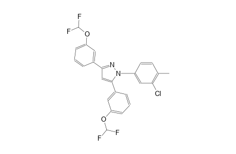 1-(3-chloro-4-methylphenyl)-3,5-bis[3-(difluoromethoxy)phenyl]-1H-pyrazole