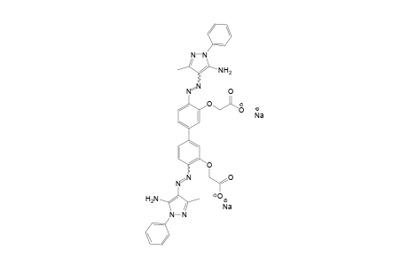 5-Imino-3-methyl-1-phenyl-2-pyrazolin<-(4,4'-diamino-3,3'-biphenylylendioxy)diessigacid->5-imino-3-methyl-1-phenyl-2-pyrazolin