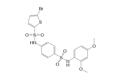 5-bromo-N-{4-[(2,4-dimethoxyanilino)sulfonyl]phenyl}-2-thiophenesulfonamide