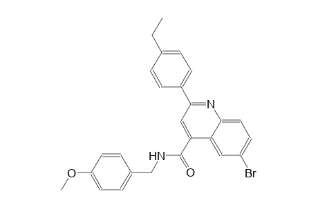 6-bromo-2-(4-ethylphenyl)-N-(4-methoxybenzyl)-4-quinolinecarboxamide