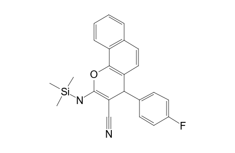 2-Amino-4-(4-fluorophenyl)-4H-benzo[H]chromene-3-carbonitrile, tms derivative