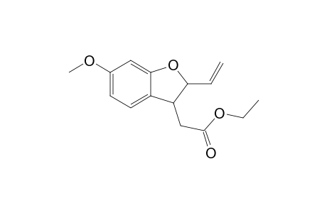 Ethyl 2-(ethenyl)-6-methoxy-2,3-dihydrobenzofuran-3-acetate