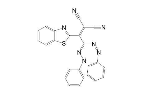 3-PHENYLAZO-PHENYLHYDRAZONO-2-(BENZOTHIAZOL-2-YL)-PROPENE-1,1-DICARBONITRILE