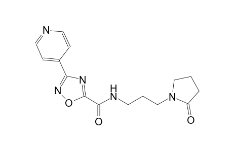 1,2,4-oxadiazole-5-carboxamide, N-[3-(2-oxo-1-pyrrolidinyl)propyl]-3-(4-pyridinyl)-