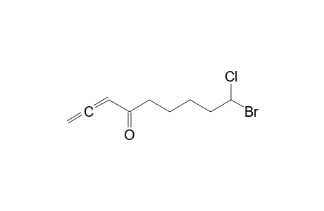9-bromo-9-chloro-1,2-nonadien-4-one