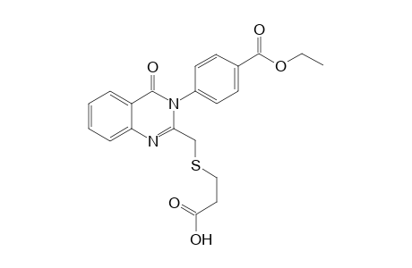 3-[4'-(Ethoxycarbonyl)phenyl]-2-[(2"-hydroxycarbonyl)ethylthiomethyl]-4(3H)-quinazolin-4-one